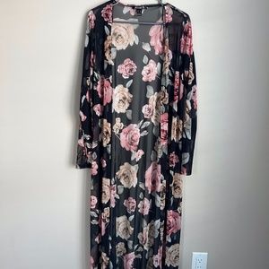 Sirens long sheer cardigan